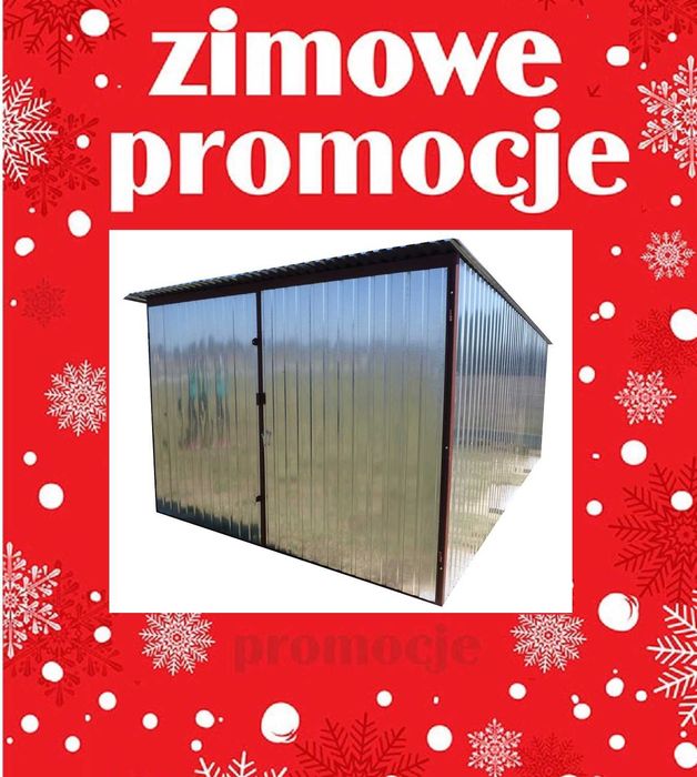 Blaszak Garaż blaszany WZMOCNIONY Garaże Wiaty Blaszaki NAJTANIEJ
