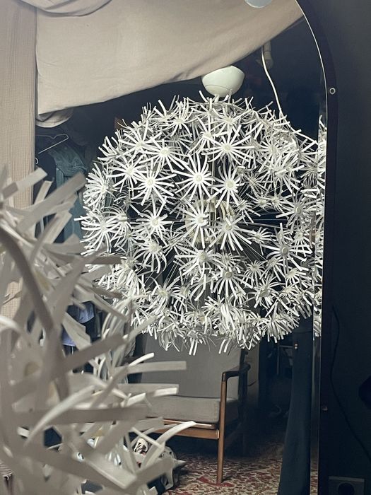 IKEA PS MASKROS duza Lampa wisząca (103.609.16) zyrandol 80 cm kula