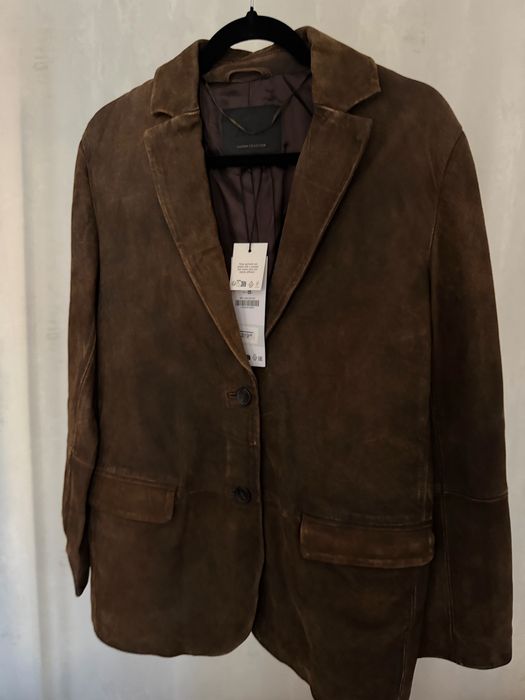 Замшевий піджак замшева куртка  Zara Limited ed