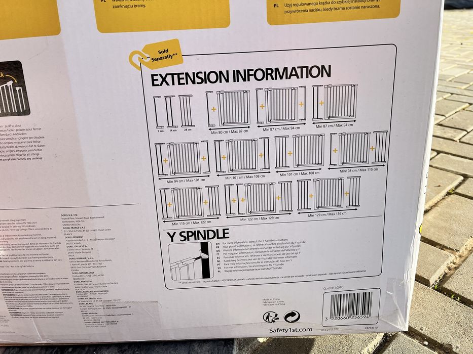 Grade de Segurança Safety 1st + Extensão — Excelente Estado