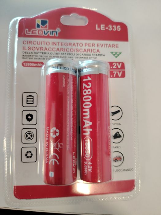 4 de pilhas ( 2 packs de duas pilhas)Leovin 18.650 Proteção Integrada