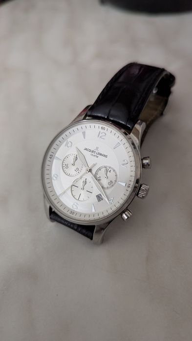 Часы Jacques lemans 1-1654 chronograph, годинник хронограф Австрія