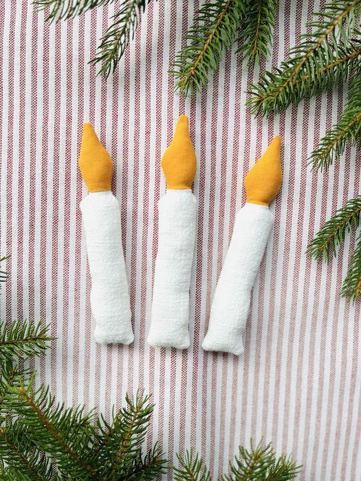 Swieczka - zawieszka, dekoracja, girlanda