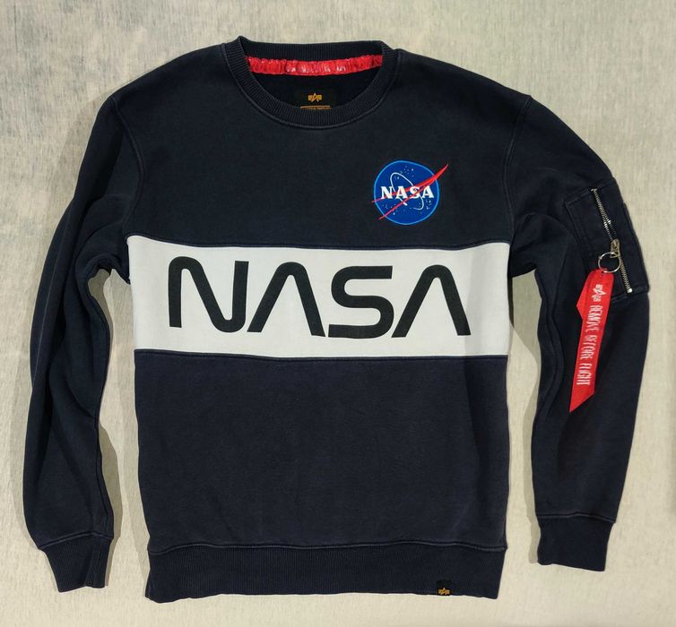 Bluza Alpha Industries Nasa granatowa męska S