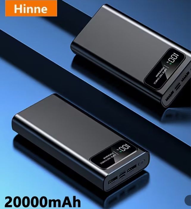 Повербанк Hinne 20000 mAh Портативний Power Bank із швидкою зарядкою