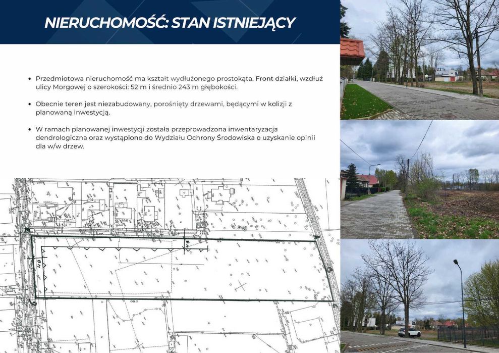Działka z prawomocnym PnB, PU 9500 m², 4 budynki mieszkalne wielorodzinne, naziemne miejsca postojowe - Widok 3