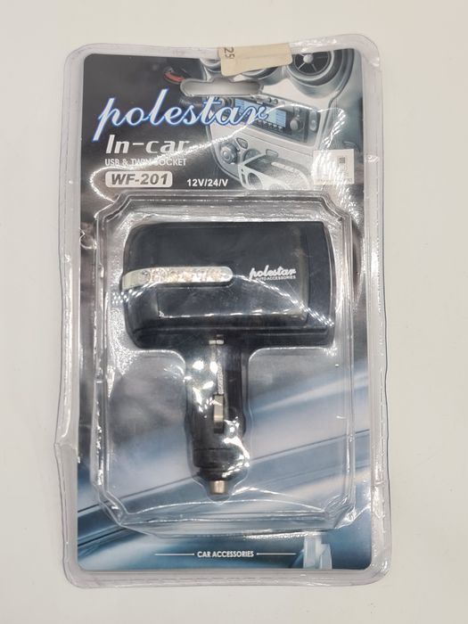 Adaptador duplo USB para carro - novo