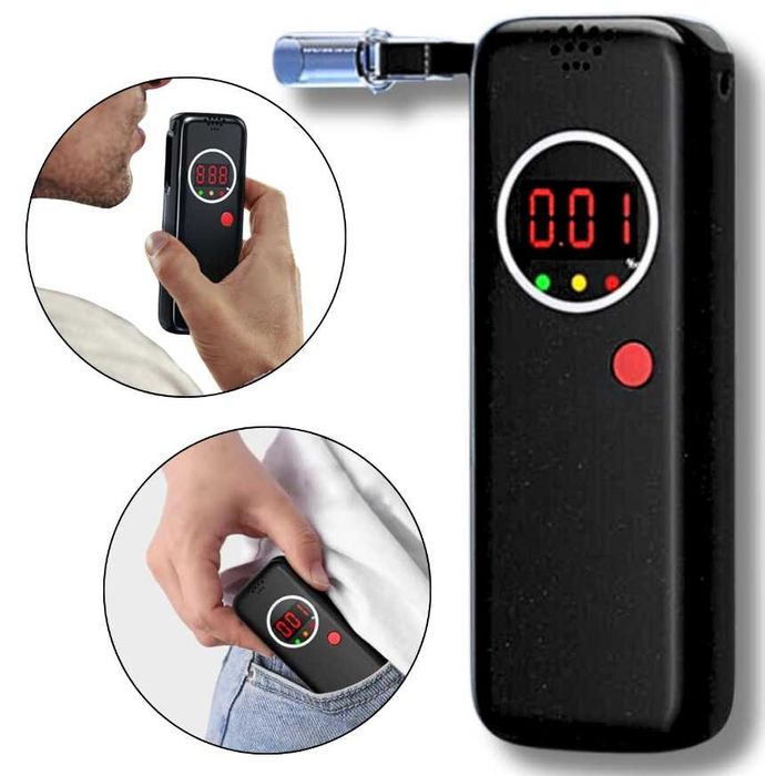 Alkomat Cyfrowy Precyzyjny + 6 ustników Hikey