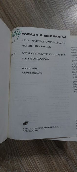 Mały  podręcznik mechanika tom 1/2