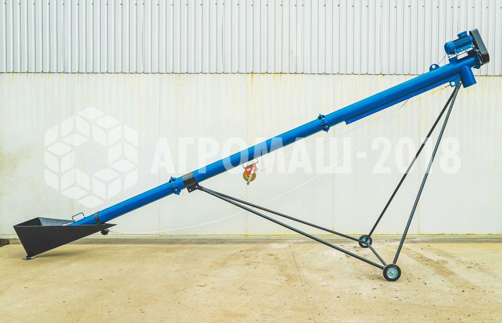 Гвинтовий конвеєр. Шнековый погрузчик.Транспортер зерна,зернопогрузчик