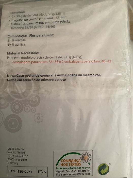 Fios e agulha para tricot