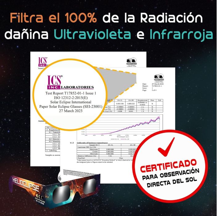 Óculos para eclipse solar 12 agosto