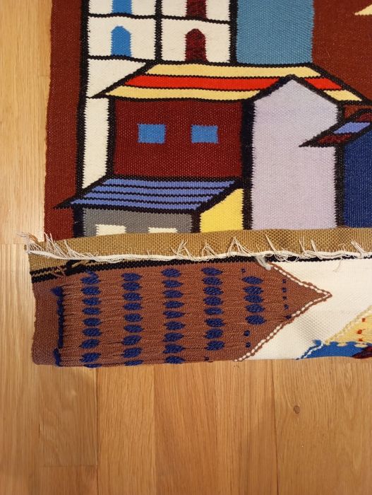 Painel de parede em lã da Colômbia, 60 cm por 1 m