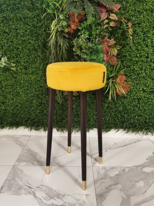 3 Bancos de Bar - Amarelos - Design