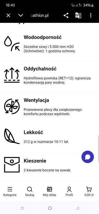 Kurtka wiosenna Decathlon