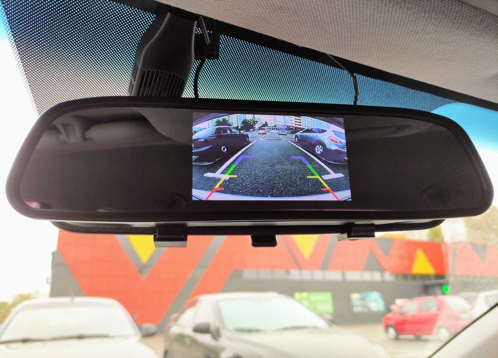 Зеркало Экран монитор КОМПЛЕКТ с Камера заднего вида Широкий угол Ночь