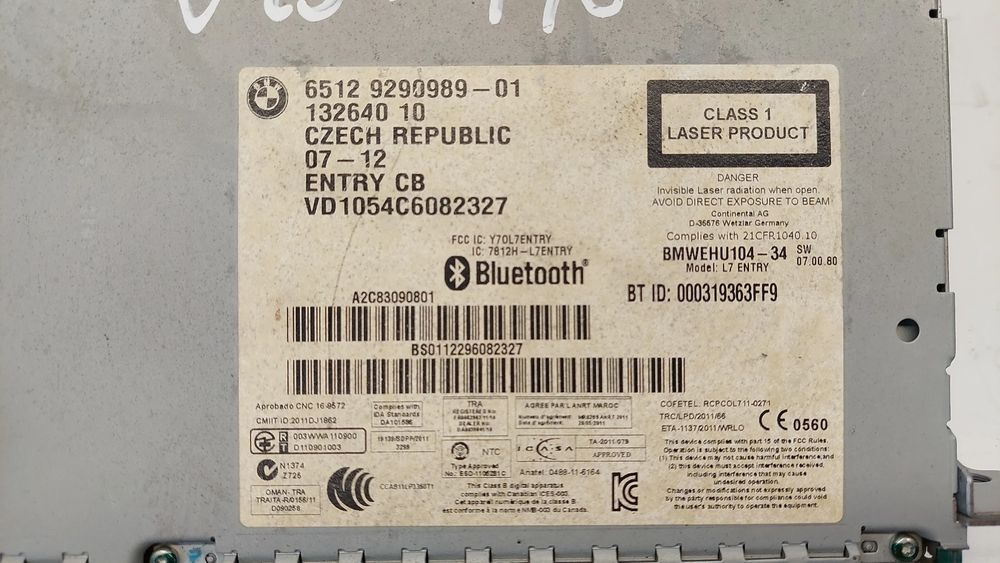 Caixa / leitor CDs BMW 1 (F21)