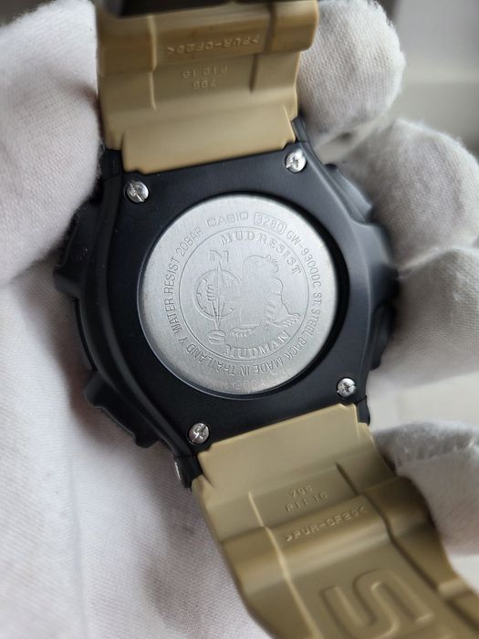 Casio G-Shock GW-9300DC-1 Mudman Carbon Fiber Multiband6 Dodatkowo Bezel Czarna Szlufka Sprzączka