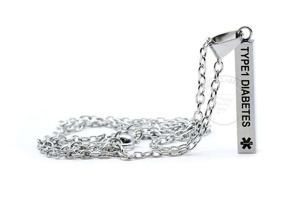 Wisiorek / Zawieszka – INFO Medyczne CUKRZYCA 1 / DIABETES 1