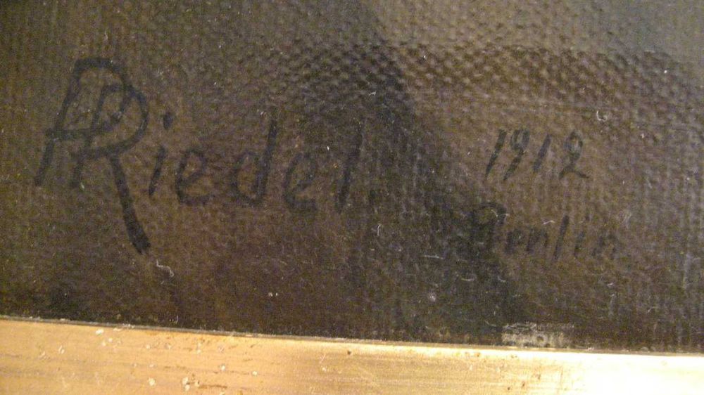 obraz olejny  P,Riedel 1912 Berlin