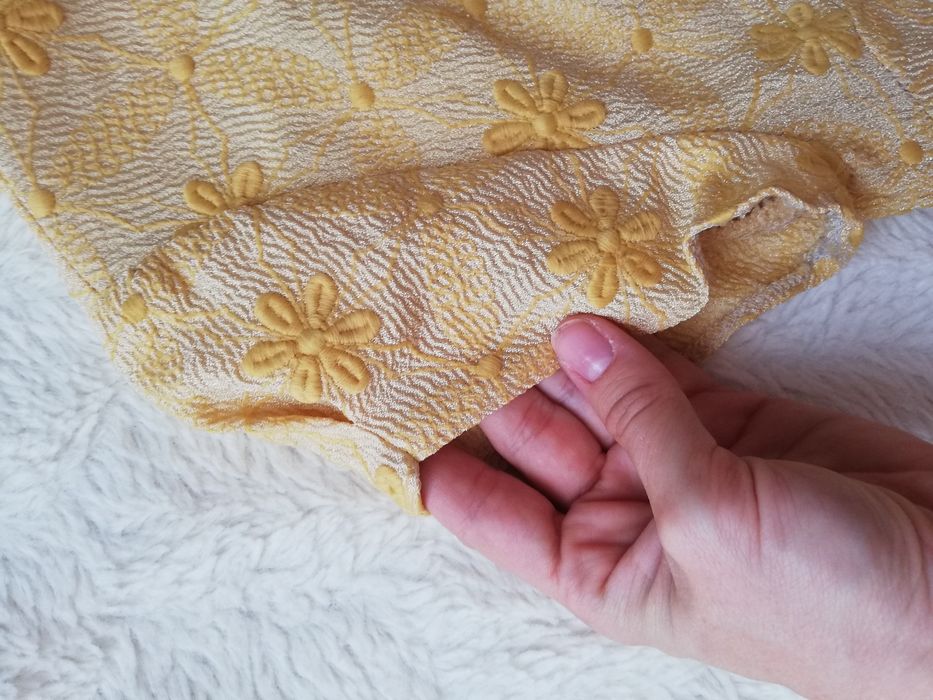 Sukienka retro żółta