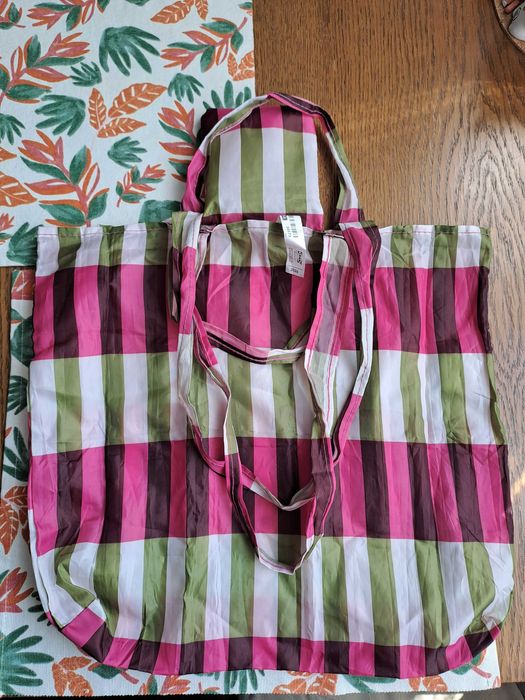 Torba IKEA Skynke lekka, składana typu shopper, 2 długości rączek