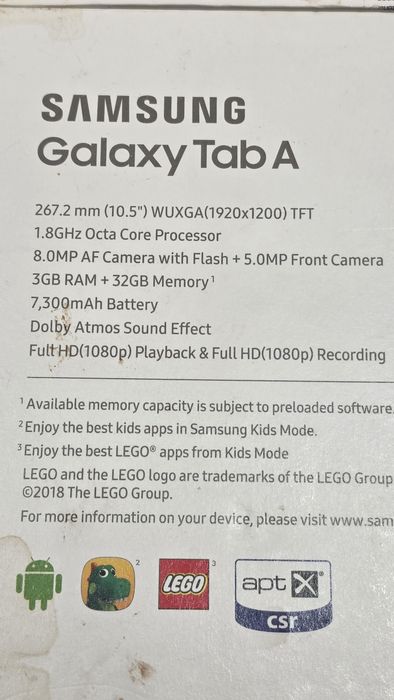 Tablet Samsung Tab A