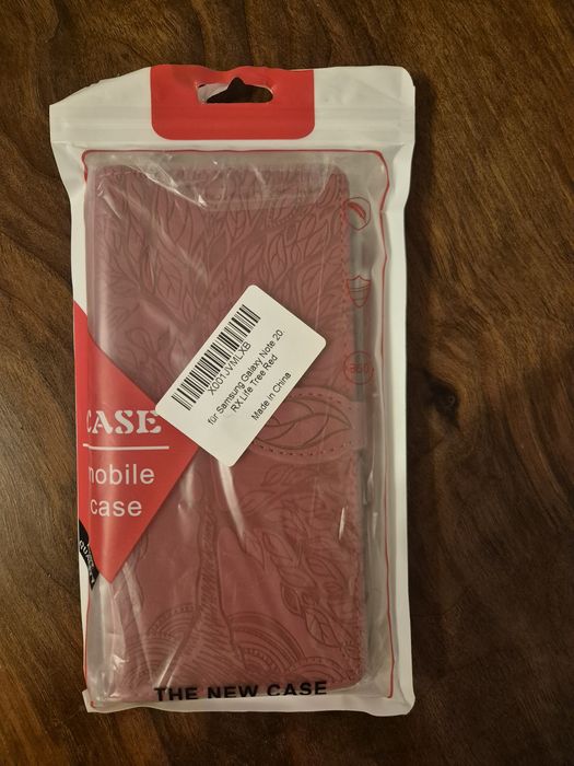 Etui case  samsung note 20  czerwony galaxy
