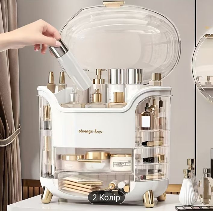 Великий органайзер для косметики косметичний аксесуари