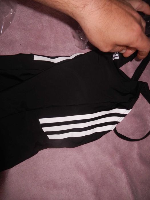 Wyprzedaż->!E0069 Adidas Jednoczęściowy kostium 36 czarny rozm.S