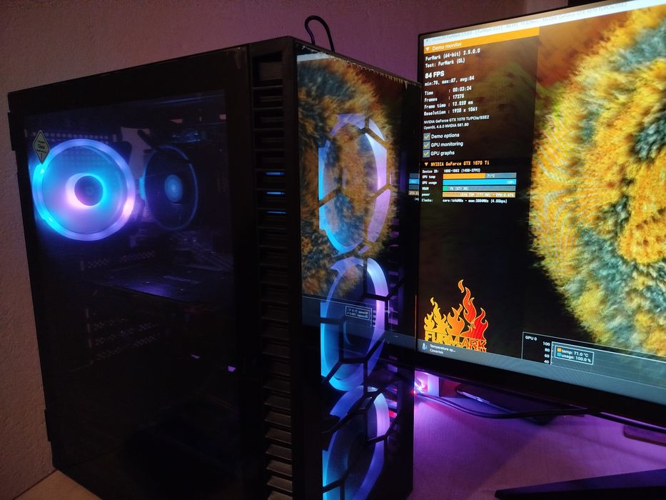Ryzen 5 GTX 1070 TI 8Gb DDR4 16Gb SSD HDD gamingowy