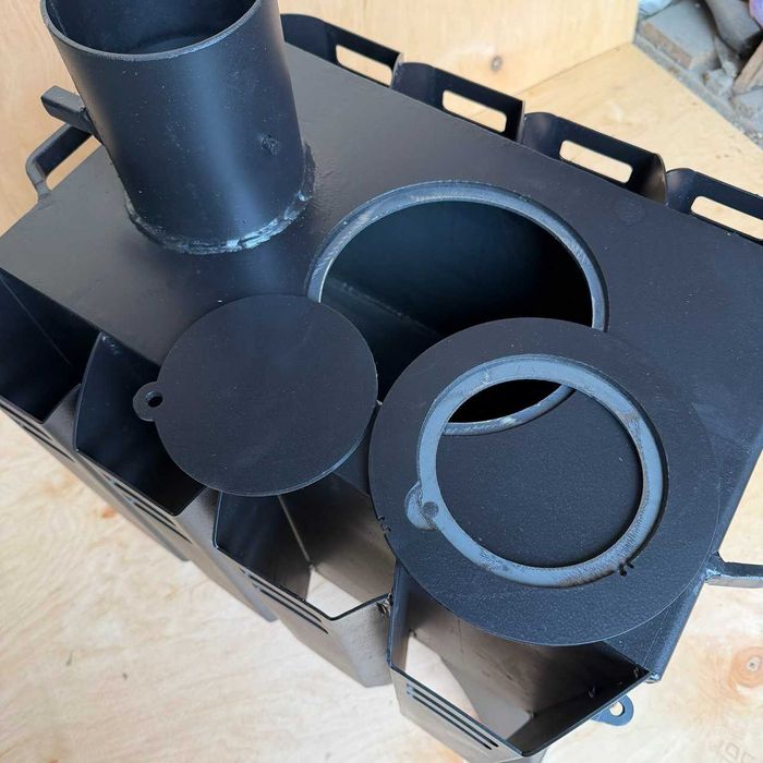 Буржуйка на дровах з радіаторами/ конфоркою/ підсиленою тепловіддачею.