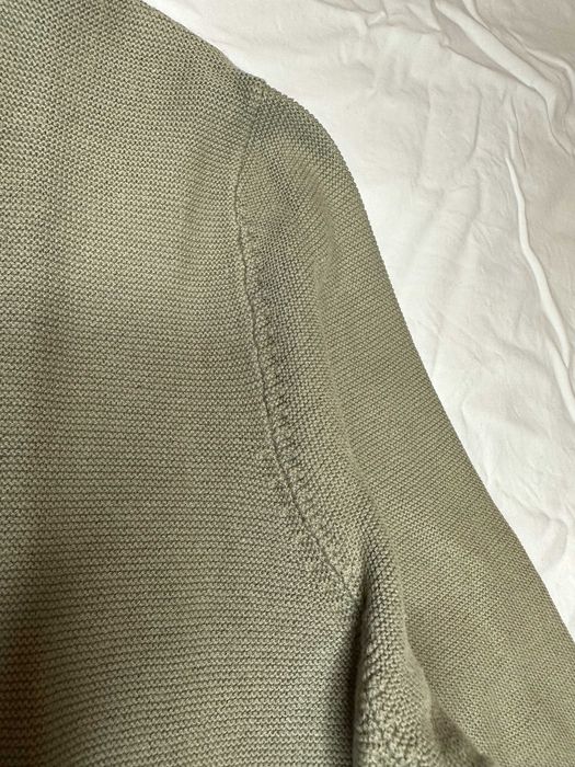 Camisola de manga comprida em algodão verde guerra