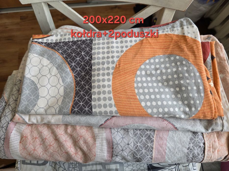 Komplety 10 szt  pościeli 200x220 i 160x200