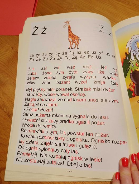 Elementarz - teksty do czytania metodą sylabową