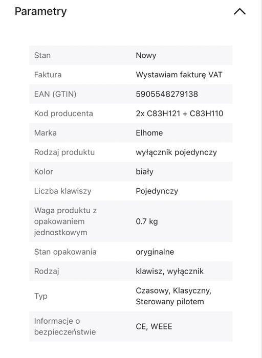 Schodowy bezprzewodowy włącznik swiatła x2 +odbiornik 433 MHz