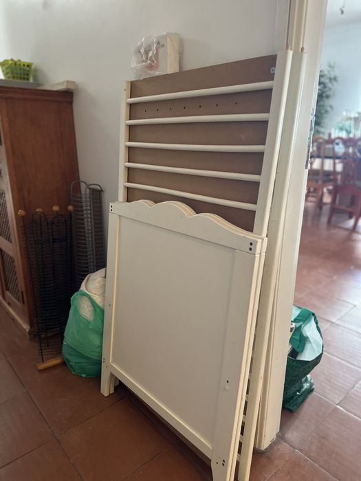 Berco ikea desmontado branco com colchao