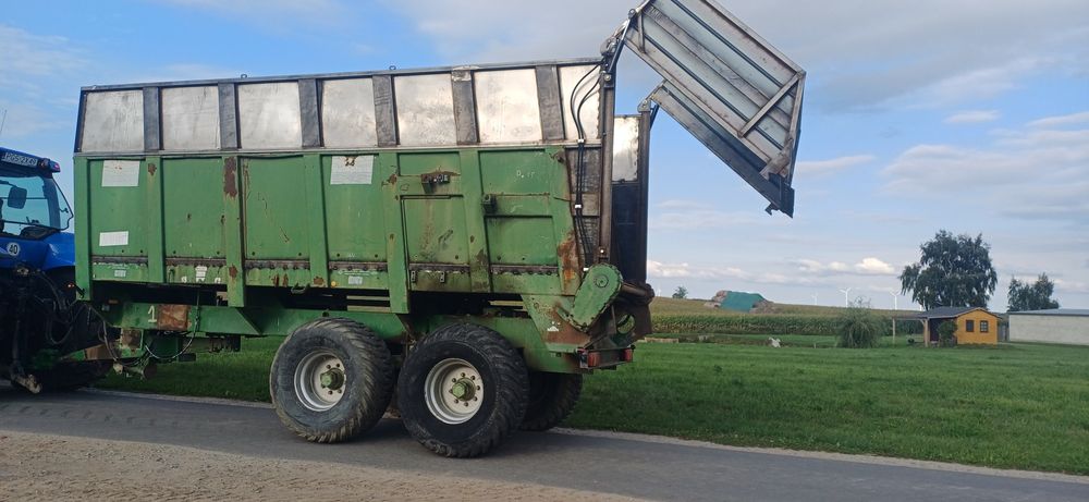 Przyczepa objętościowa klapa hydrauliczna wózek tandem