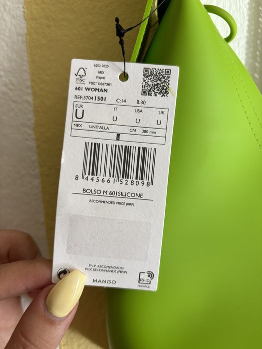 Mala de ombro mango Fluor Silicone