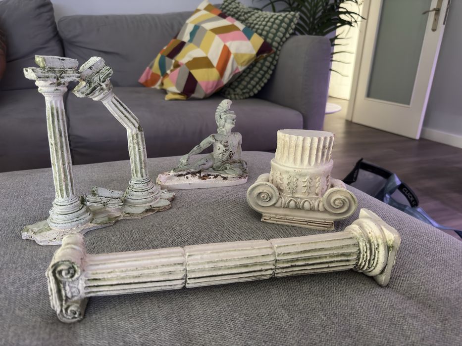 Conjunto de 4 peças decorativas para aquário - Ruínas clássicas