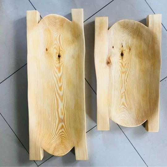Duże koryto drewniane do cateringu restauracji góralskie korytka 100cm