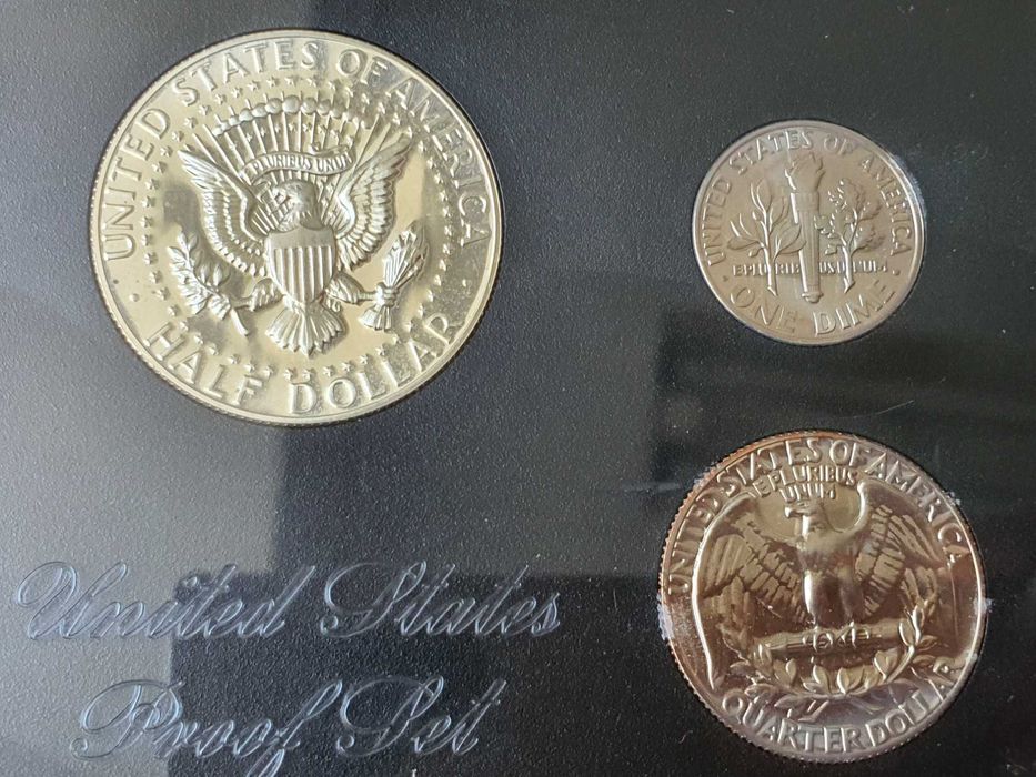 Річний Набір Монет США 1968 року якості Пруф (1968 United States Proof Set) у захисному пластиковому кейсі