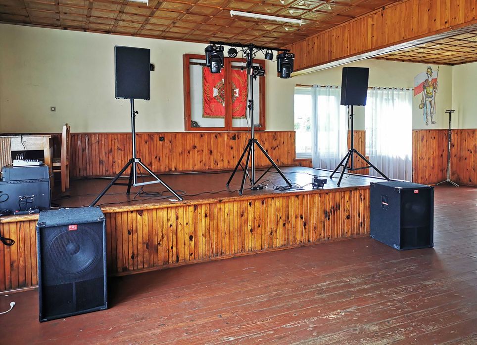 Wynajem nagłośnienia i oświetlenia Obsługa imprez , sala oraz plener