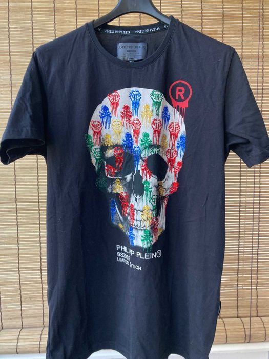 Philipp Plein Skull Crystal T-Shirt XL ORYGINALNA Limited Edition