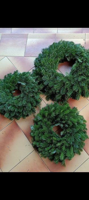 Wianek stroik na grób 50cm