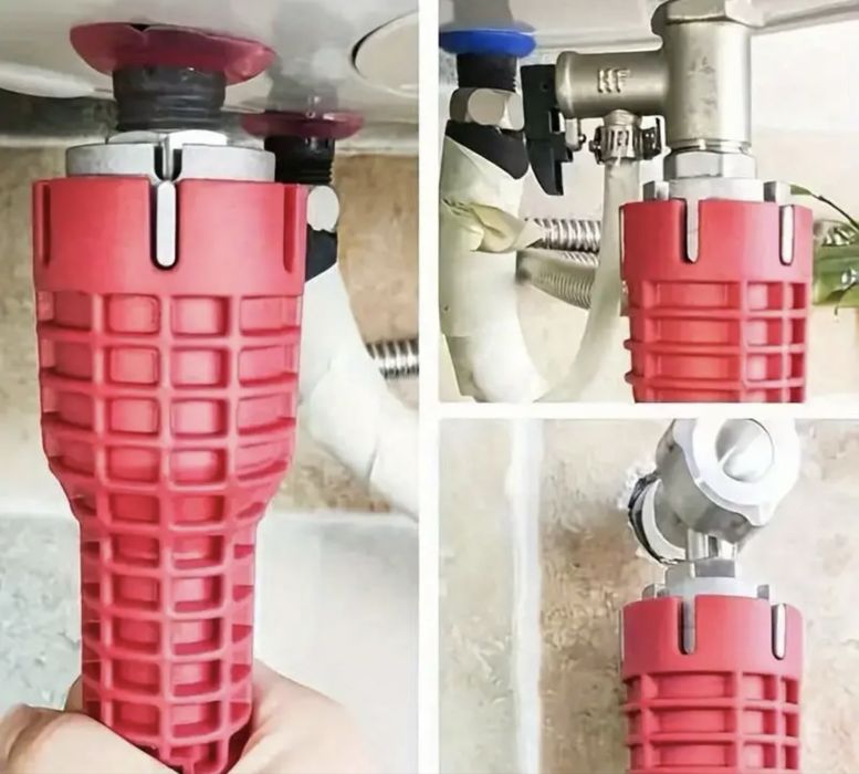 Uniwersalny klucz nasadowy do instalacj kranów i zlewów 5w1