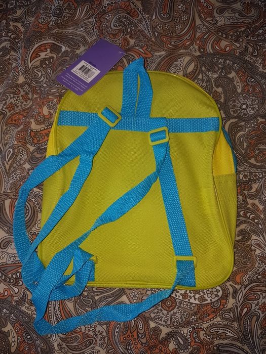 Plecak+drewniany obrazek Kubuś Puchatek