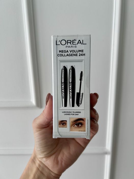 Mascara L'Oreal Paris Mega Volume Collagene 24 dwie mascary zestaw