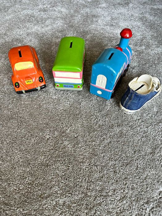 Lote de 4 Mealheiros Vintage em Cerâmica