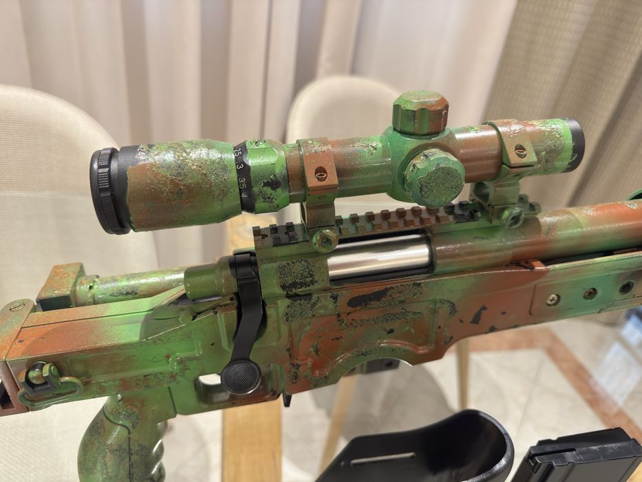 Arma Sniper Airsoft Camuflada